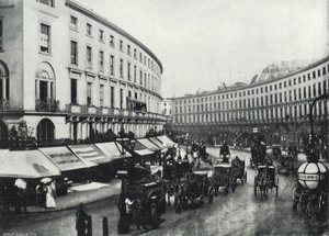 Regent Street, The Quadrant (s/b fotoğraf) by English Photographer