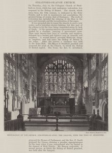 Shakespeare Mezarı ile Kilise, Stratford-on-Avon, Şansölye