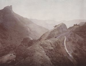Geri Dönüş İstasyonu ve Dukes Nose, Poona Ghat (renkli fotoğraf) by English Photographer