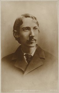 Robert Louis Stevenson (1850-1894), İskoç romancı, şair ve gezi yazarı by English Photographer