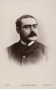 Rudyard Kipling (1865-1936), İngiliz kısa öykü yazarı, şair ve romancı by English Photographer