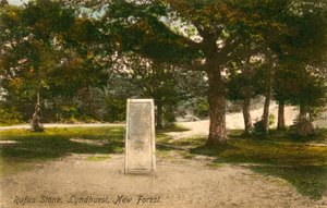 Rufus Stone, Lyndhurst, Yeni Orman. Kartpostal 15 Eylül 1913