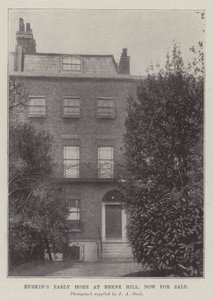 Ruskins Early Home, Herne Hill