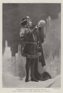 Hamlet Karakterinde Sarah Bernhardt by English Photographer