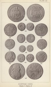 İskoç Paraları, Charles I, Charles II (s/b fotoğraf) by English Photographer