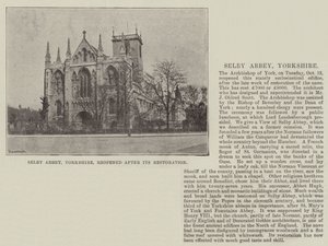Selby Abbey, Yorkshire, Restorasyonundan sonra yeniden açıldı by English Photographer