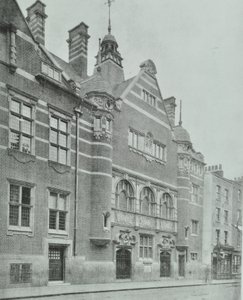 Shoreditch Hamamları: dış cephe, 1898 by English Photographer
