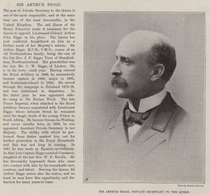 Sir Arthur Bigge, Kraliçe