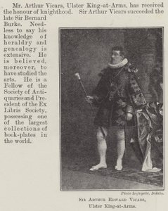 Sir Arthur Edward Vicars, Ulster Silahlı Kuvvetler Kralı by English Photographer