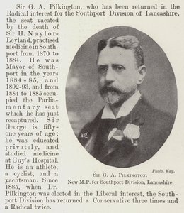Sir GA Pilkington, Southport Division, Lancashire için Yeni Milletvekili by English Photographer