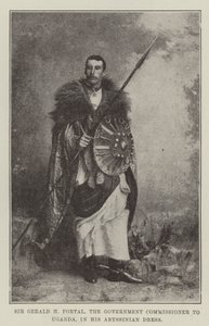 Uganda Hükümet Komiseri Sir Gerald H Portal, Habeş Elbisesi içinde by English Photographer