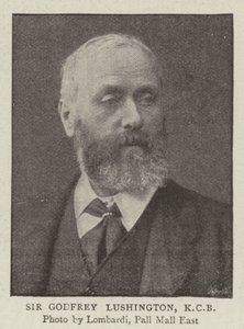 Sör Godfrey Lushington, KKB by English Photographer