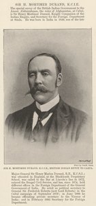 Sir H Mortimer Durand, KCIE, İngiliz Hint Cabul Elçisi by English Photographer