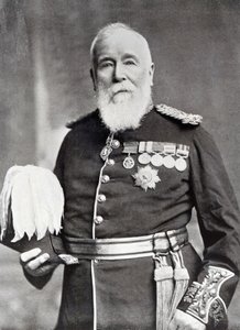 Sir Harry Burnett Lumsden (s/b fotoğraf) by English Photographer