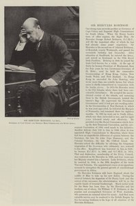 Sir Hercules Robinson, GCMG, Cape Colony Valisi ve Güney Afrika İmparatorluk Yüksek Komiseri by English Photographer