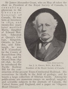 Sir JA Grant, MD, KCMG, Royal Society of Canada Başkanı by English Photographer