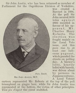 Sir John Austin, Milletvekili by English Photographer