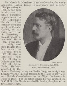 Sir Martin Gosselin, KCMG, Lizbon