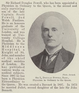 Sir R Douglas Powell, Baronet, Kraliçe