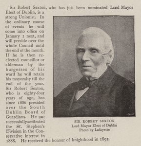 Sör Robert Sexton by English Photographer