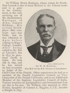 Sir WH Rattigan, Lanarkshire NE Bölümü için Yeni Milletvekili by English Photographer
