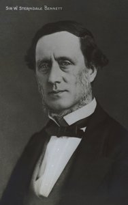 Sir William Sterndale Bennett, İngiliz besteci, şef ve piyanist (s/b fotoğraf) by English Photographer
