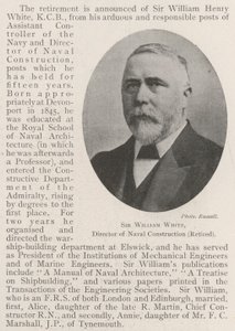Sir William White, Deniz İnşaatı Direktörü (emekli) by English Photographer