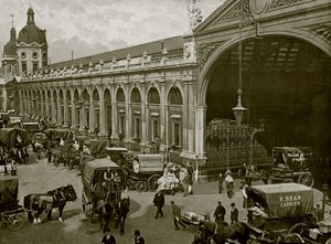 Smithfield Market, Londra: Sabah Erken (s/b fotoğraf) by English Photographer