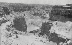 Güney Afrika: Open Workings, Kimberley (s/b fotoğraf) by English Photographer
