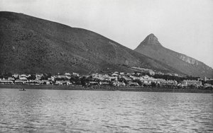Güney Afrika: Signal Hill ve Aslan Başı, Gölden, Green Point Common (s/b fotoğraf) by English Photographer