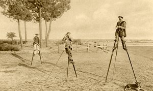 Stilts (b/w fotoğraf) by English Photographer