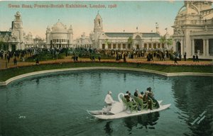 Swan Boat, Fransız-İngiliz Sergisi, Londra, 1908 by English Photographer