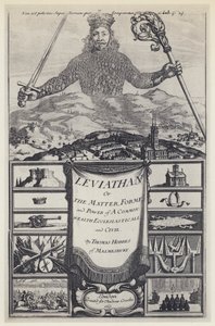 T Hobbes, Leviathan, A Crooke 1651 (s/b fotoğraf) by English Photographer