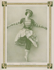Tamara Karsavina, Rus baş balerini, Rus Ballets Russes yapımında Igor Stravinsky