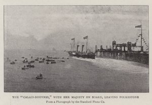 Calais-Douvres, Majesteleri ile birlikte Folkestone