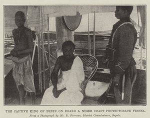 Tutsak Benin Kralı, Nijer Sahili Koruma Gemisinde by English Photographer