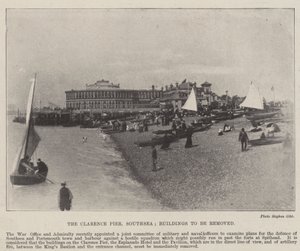 Clarence İskelesi, Southsea, Kaldırılacak binalar, 2 Mayıs 1896 by English Photographer