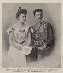 Karadağ Veliaht Prensi ve Seçilmiş Gelini Mecklenburg-Strelitz Prensesi Jutta by English Photographer