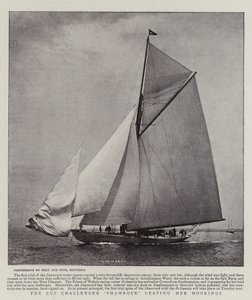 Kupa Challenger Shamrock, Demirlemelerini terk ediyor by English Photographer