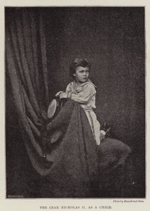 Çocukken Çar II. Nicholas by English Photographer