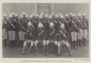 Mafeking Savunması, Cape Atlı Polis Grubu by English Photographer