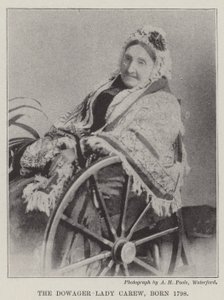 Dowager Lady Carew, 1798 doğumlu by English Photographer