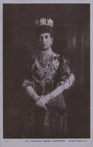 Dowager Queen Alexandra (s/b fotoğraf) by English Photographer