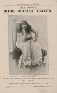 Komik Bayan Marie Lloyd by English Photographer