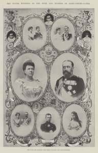 Saxe-Coburg-Gotha Dükü ve Düşesi, Çocukları ve Torunları ile by English Photographer