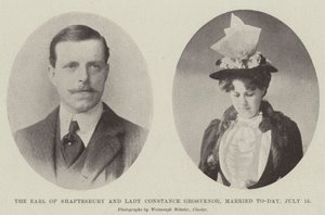 Shaftesbury Kontu ve Leydi Constance Grosvenor, Bugün evlendi, 15 Temmuz by English Photographer