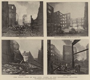 Şehirdeki Büyük Yangın, Harap Mahalleden Görünümler by English Photographer