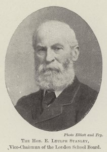Saygıdeğer E Lyulph Stanley, Londra Okul Kurulu Başkan Yardımcısı by English Photographer