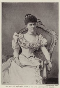 Saygıdeğer Bayan Henniker, İrlanda Lord Teğmeninin Kızkardeşi by English Photographer