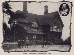 Sandringham Estate, Norfolk'taki işçiler için King's kulübü (s/b fotoğraf) by English Photographer